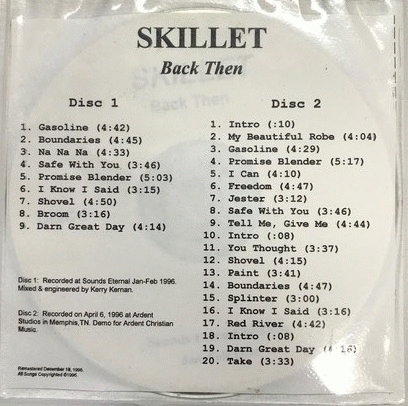 Skillet : Back Then